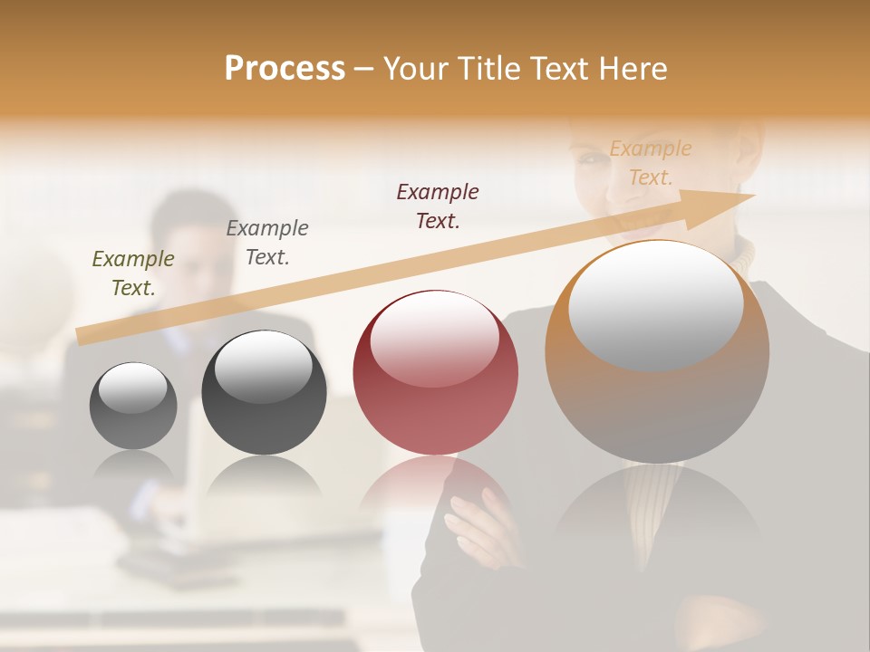 Young Caucasian Manager PowerPoint Template