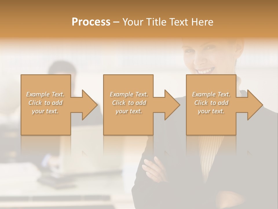 Young Caucasian Manager PowerPoint Template