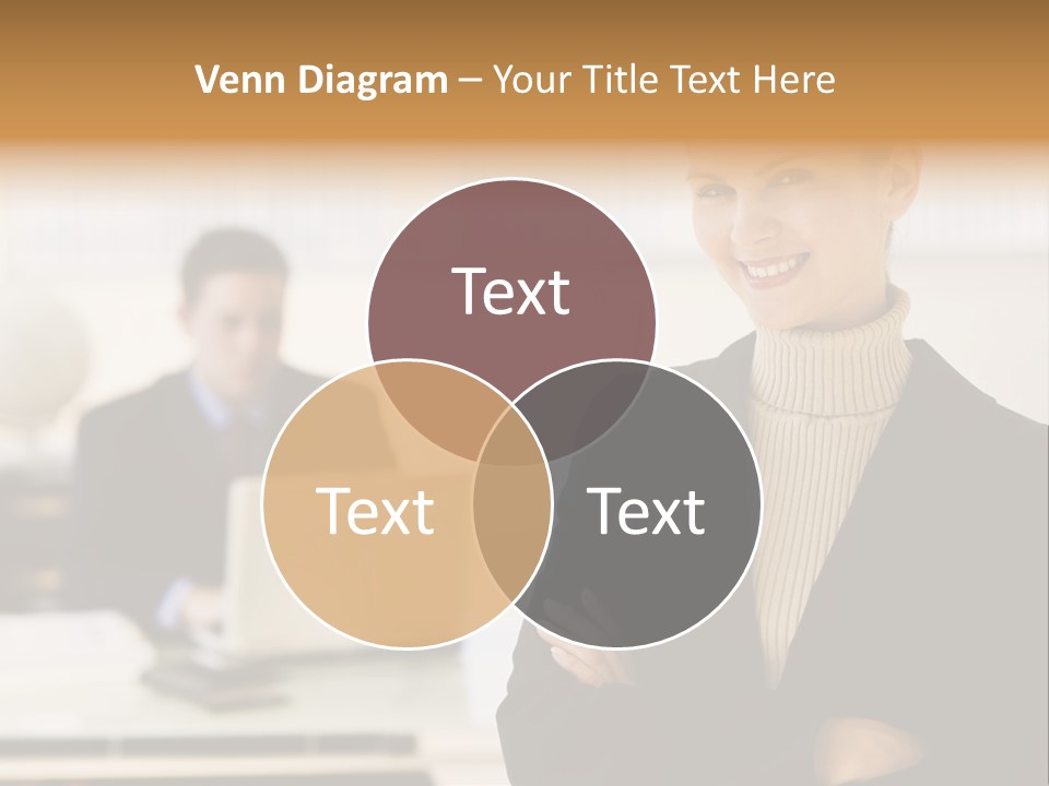 Young Caucasian Manager PowerPoint Template