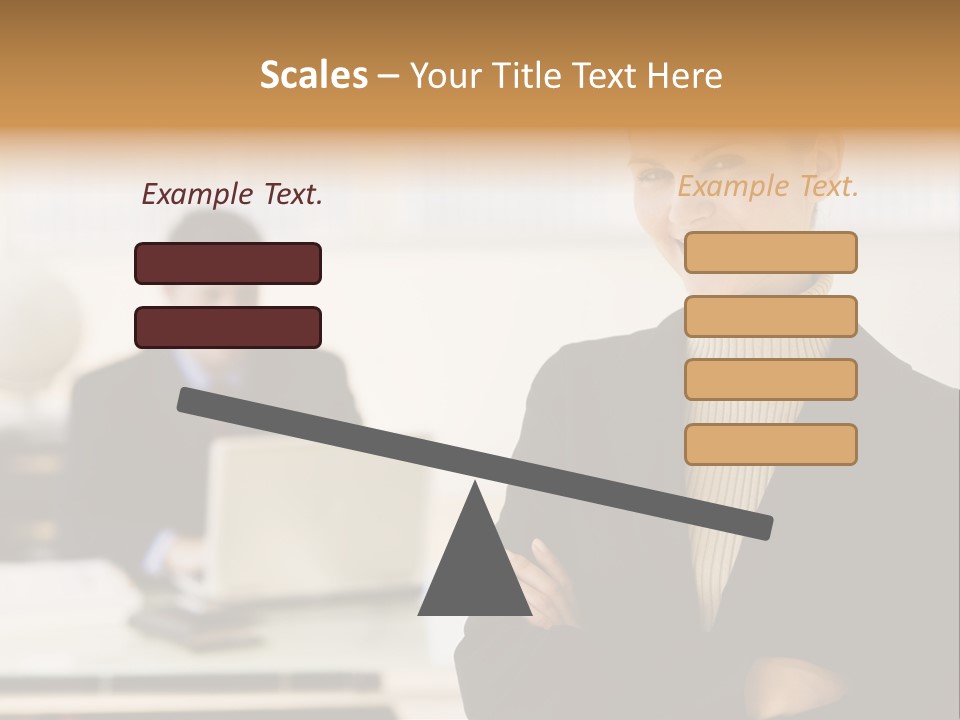 Young Caucasian Manager PowerPoint Template