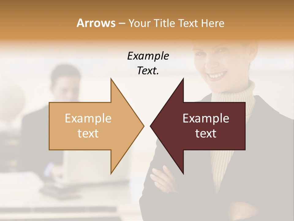 Young Caucasian Manager PowerPoint Template