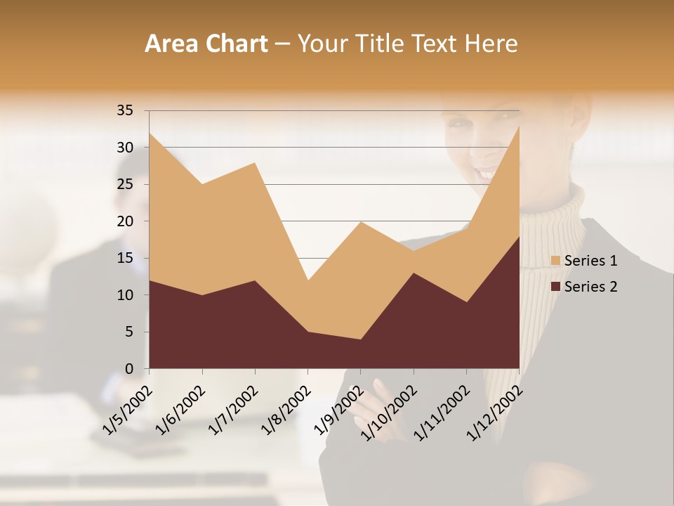 Young Caucasian Manager PowerPoint Template