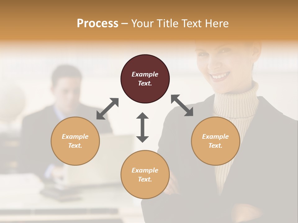 Young Caucasian Manager PowerPoint Template