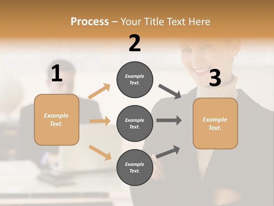 Young Caucasian Manager PowerPoint Template
