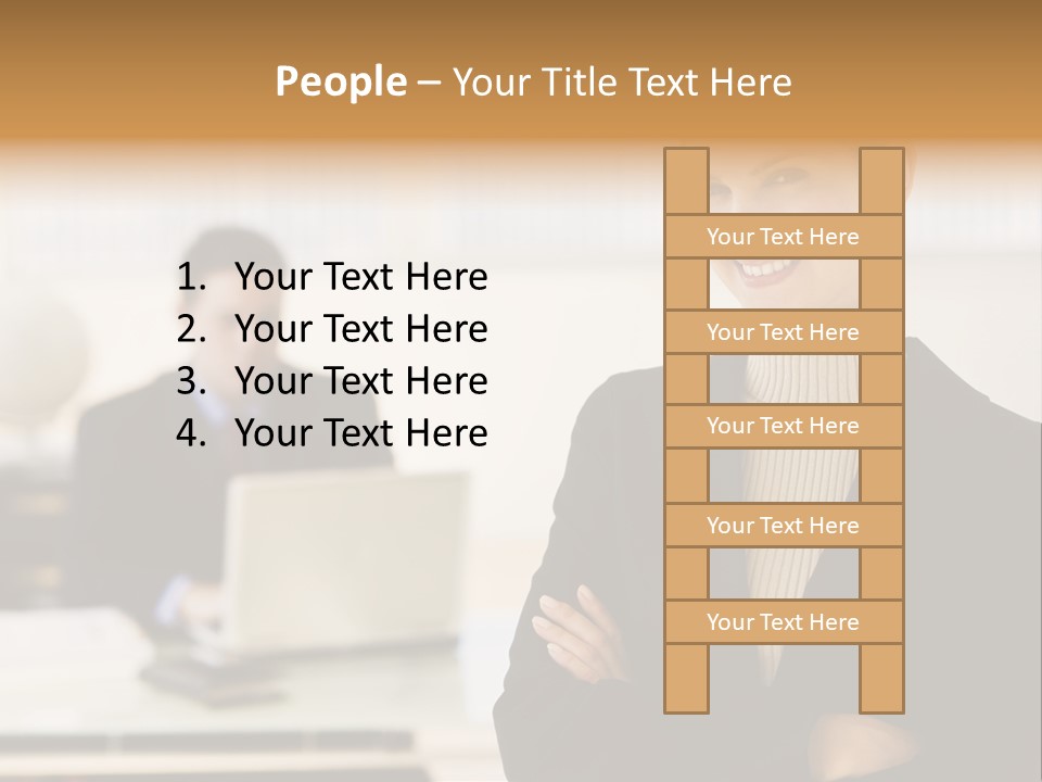 Young Caucasian Manager PowerPoint Template