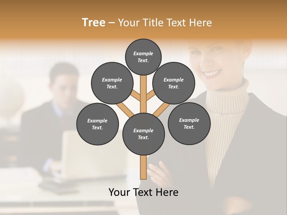 Young Caucasian Manager PowerPoint Template