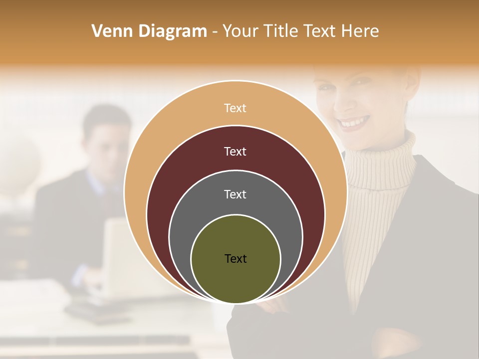 Young Caucasian Manager PowerPoint Template