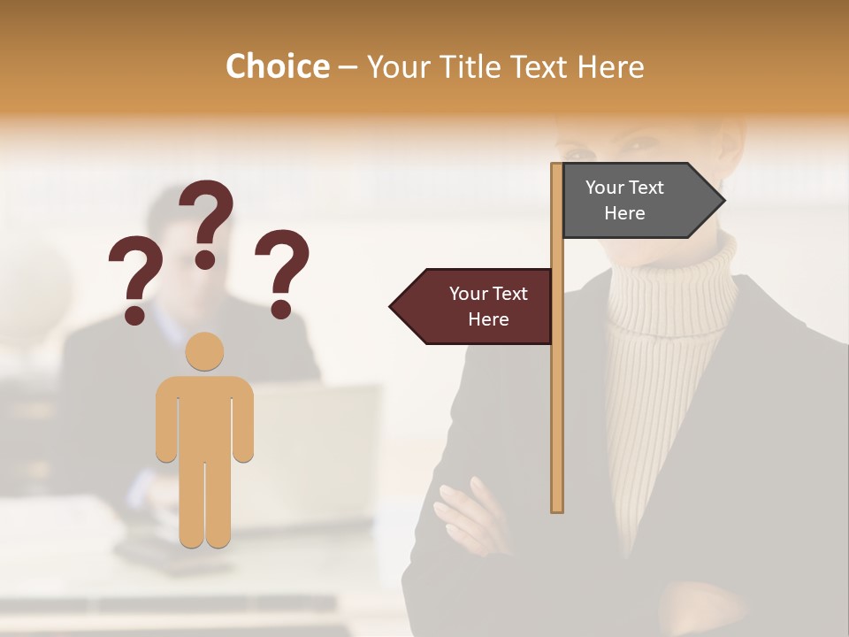 Young Caucasian Manager PowerPoint Template