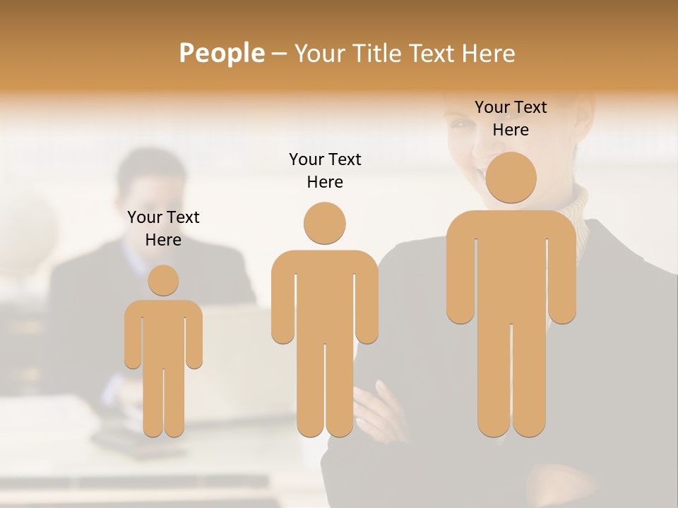 Young Caucasian Manager PowerPoint Template