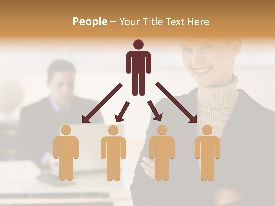 Young Caucasian Manager PowerPoint Template