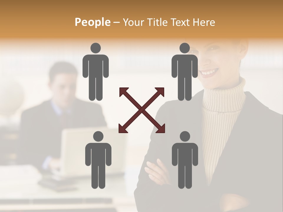 Young Caucasian Manager PowerPoint Template