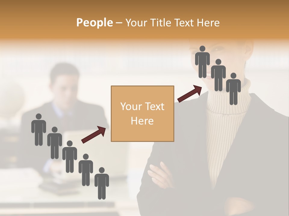 Young Caucasian Manager PowerPoint Template