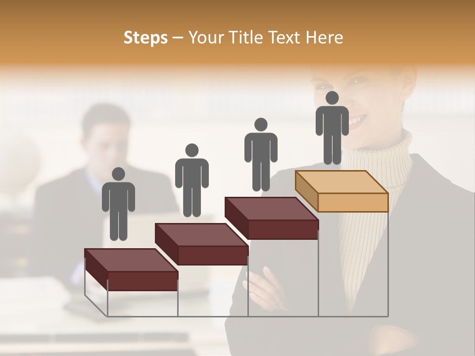 Young Caucasian Manager PowerPoint Template