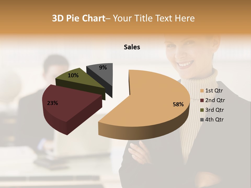 Young Caucasian Manager PowerPoint Template