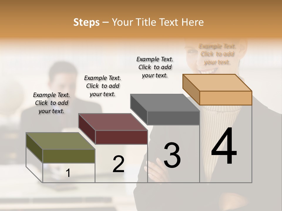 Young Caucasian Manager PowerPoint Template