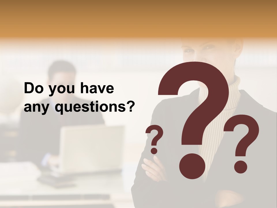 Young Caucasian Manager PowerPoint Template