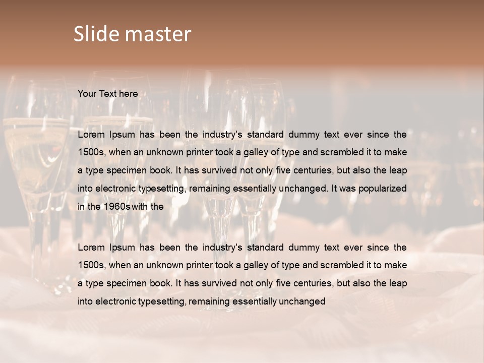 Table Family Bridegroom PowerPoint Template