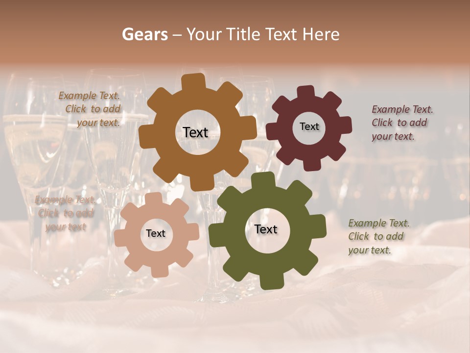 Table Family Bridegroom PowerPoint Template