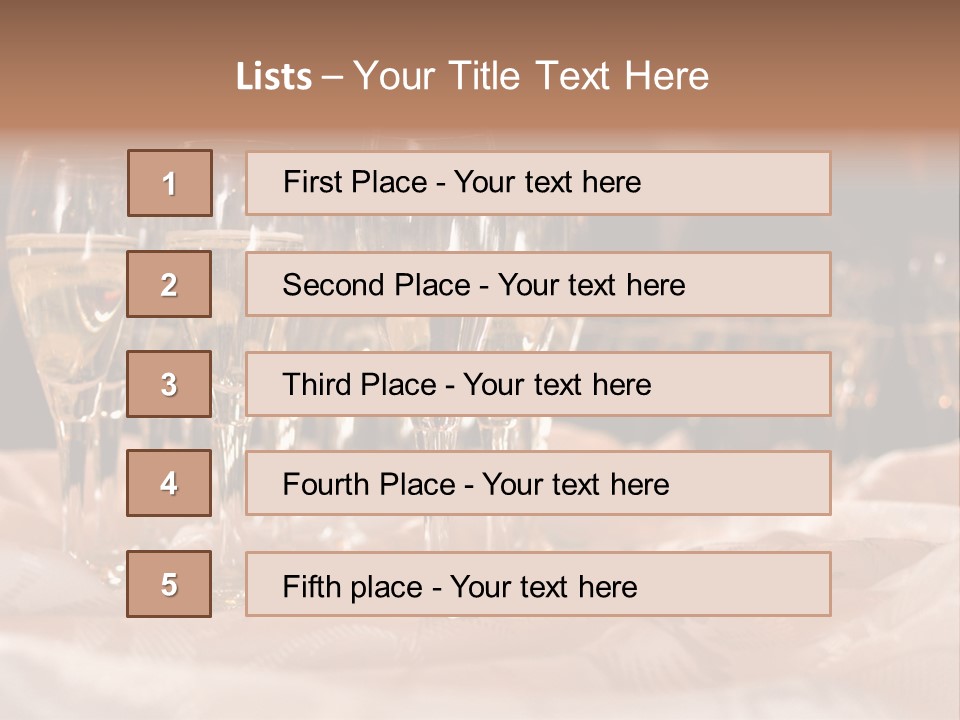Table Family Bridegroom PowerPoint Template