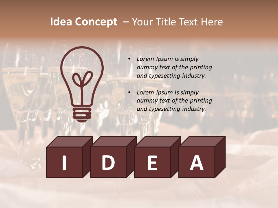 Table Family Bridegroom PowerPoint Template