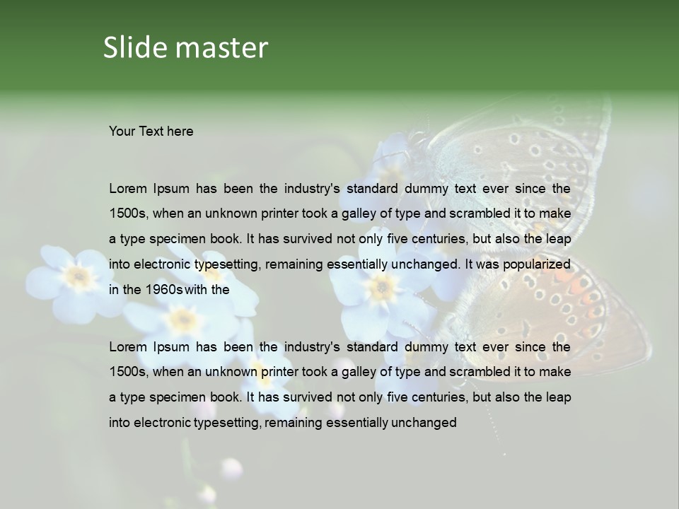 Floral Nature Peace PowerPoint Template