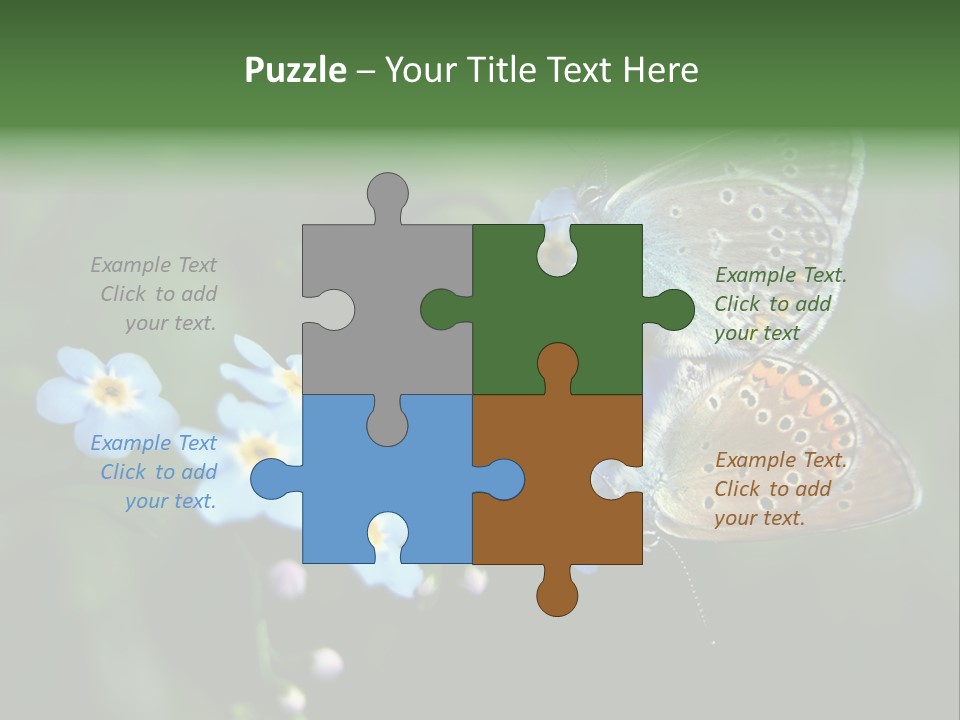 Floral Nature Peace PowerPoint Template