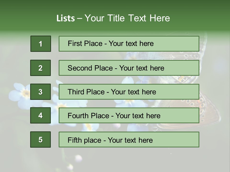 Floral Nature Peace PowerPoint Template