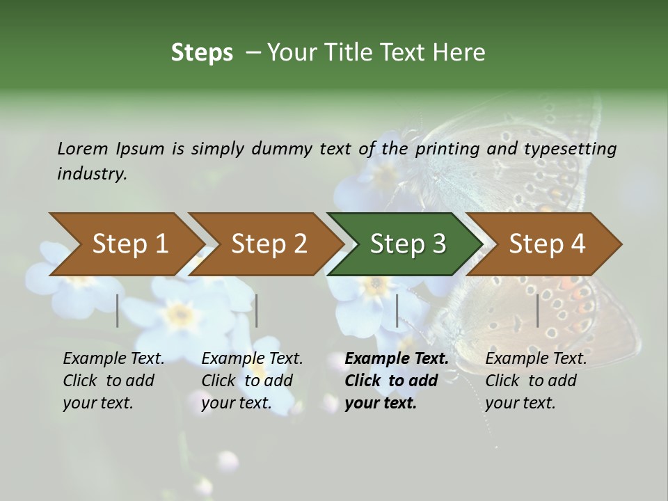 Floral Nature Peace PowerPoint Template