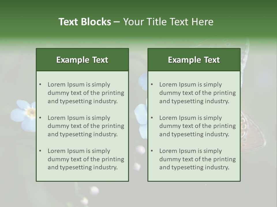 Floral Nature Peace PowerPoint Template