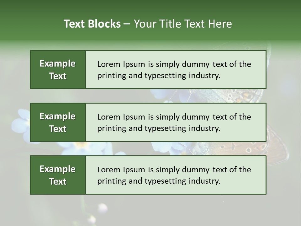 Floral Nature Peace PowerPoint Template