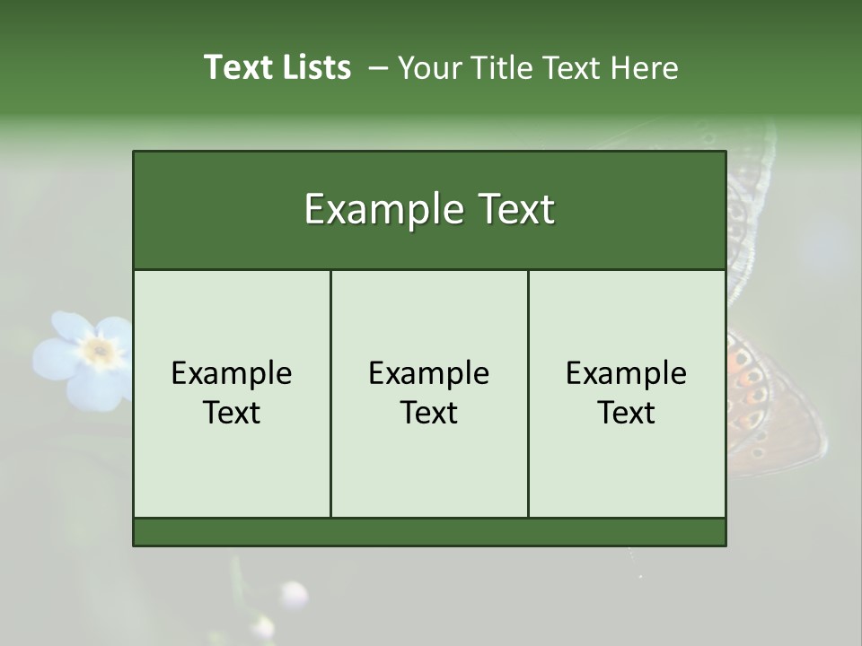 Floral Nature Peace PowerPoint Template
