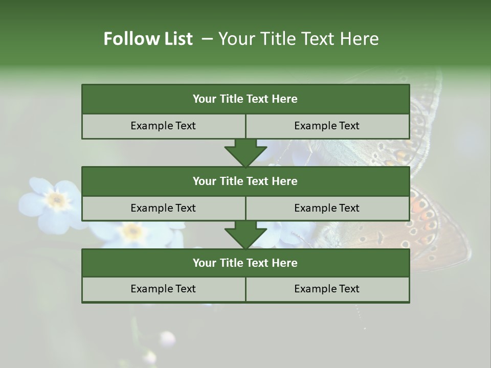 Floral Nature Peace PowerPoint Template