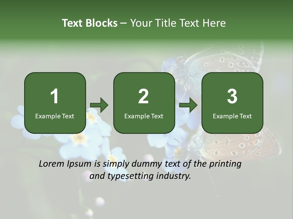 Floral Nature Peace PowerPoint Template
