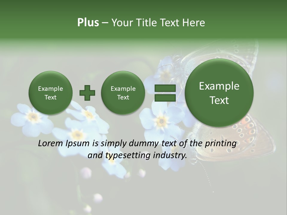 Floral Nature Peace PowerPoint Template
