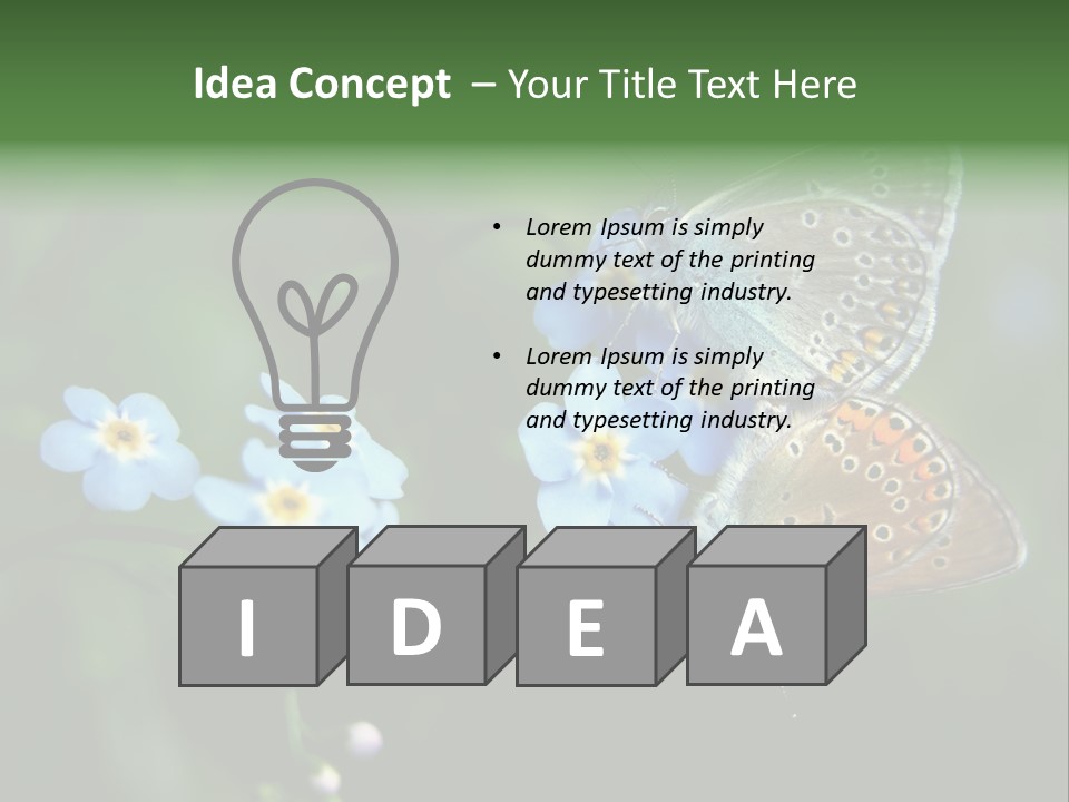 Floral Nature Peace PowerPoint Template