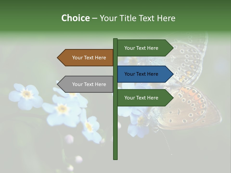 Floral Nature Peace PowerPoint Template