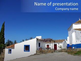 Ancient Vacation Village PowerPoint Template