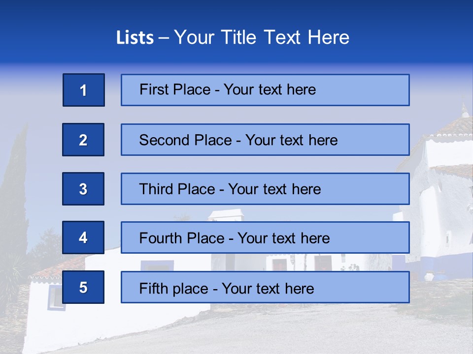 Ancient Vacation Village PowerPoint Template