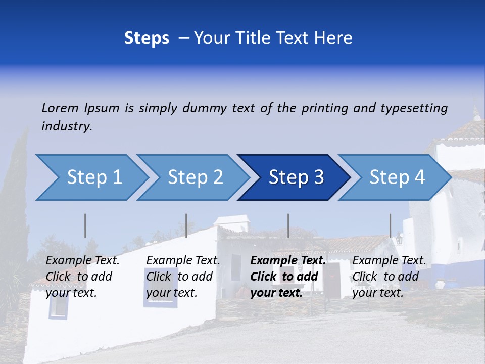 Ancient Vacation Village PowerPoint Template