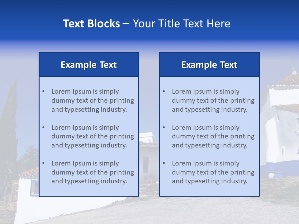 Ancient Vacation Village PowerPoint Template