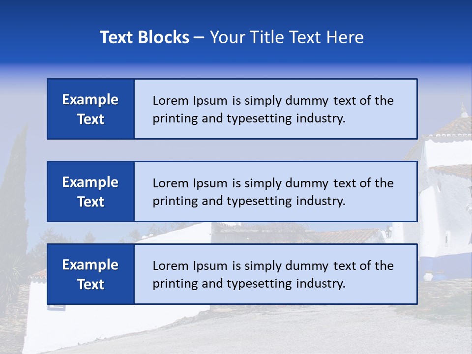 Ancient Vacation Village PowerPoint Template