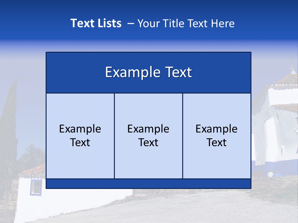 Ancient Vacation Village PowerPoint Template