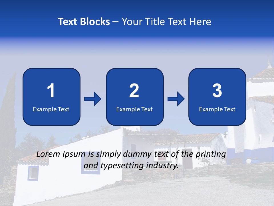 Ancient Vacation Village PowerPoint Template