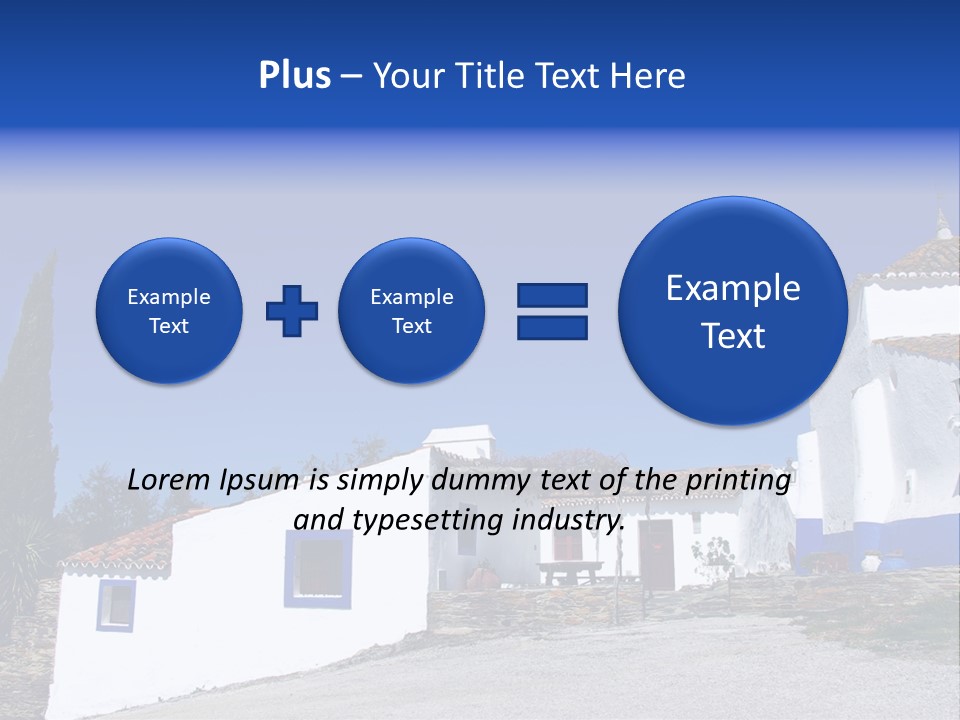 Ancient Vacation Village PowerPoint Template