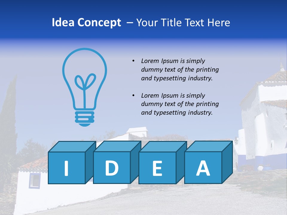 Ancient Vacation Village PowerPoint Template