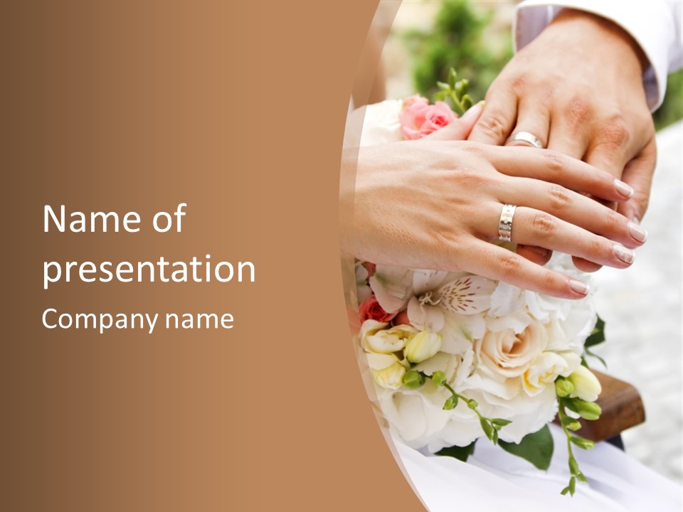 Groom Roses Commit PowerPoint Template