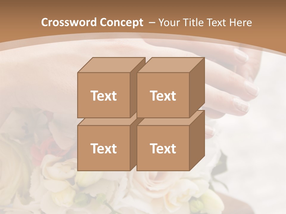 Groom Roses Commit PowerPoint Template