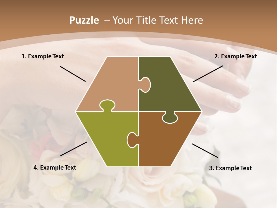 Groom Roses Commit PowerPoint Template