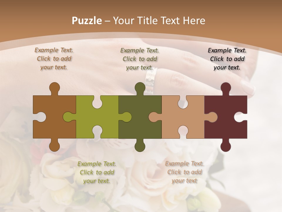 Groom Roses Commit PowerPoint Template