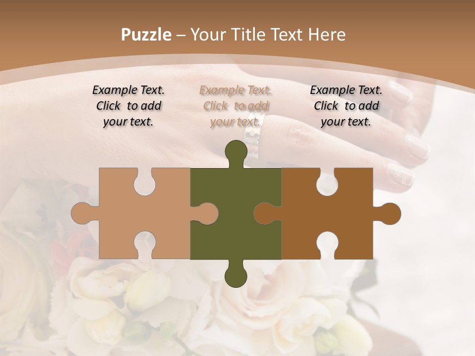 Groom Roses Commit PowerPoint Template